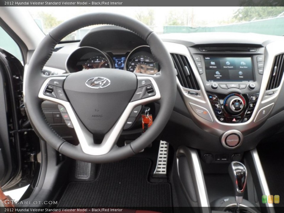 Black/Red Interior Dashboard for the 2012 Hyundai Veloster  #61103069