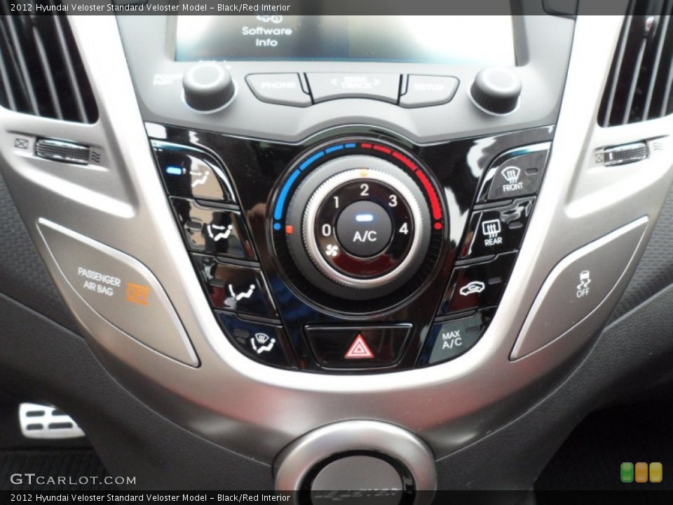Black/Red Interior Controls for the 2012 Hyundai Veloster  #61103096