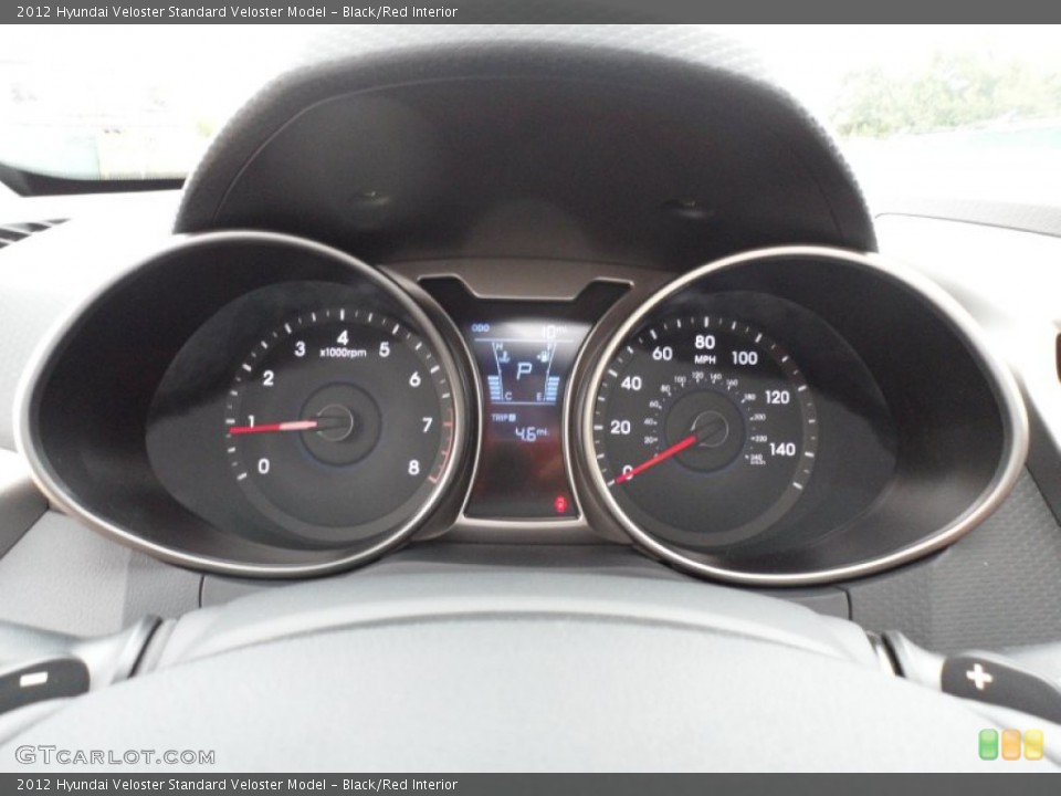 Black/Red Interior Gauges for the 2012 Hyundai Veloster  #61103123