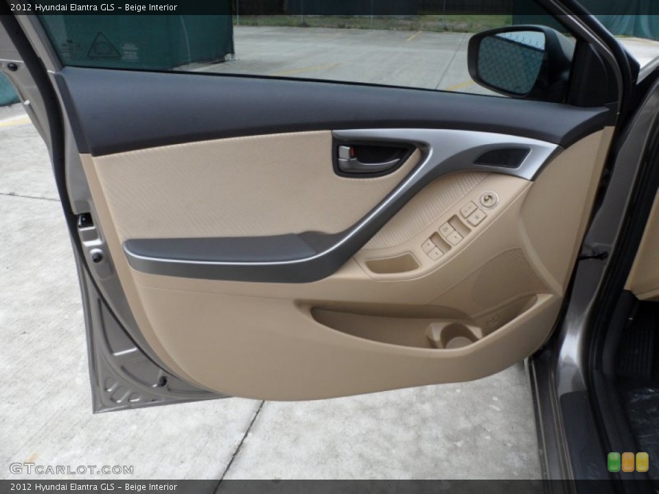 Beige Interior Door Panel for the 2012 Hyundai Elantra GLS #61104307