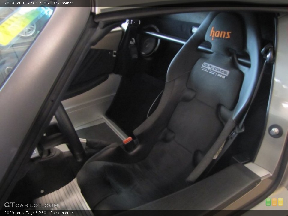 Black Interior Front Seat for the 2009 Lotus Exige S 260 #61105343