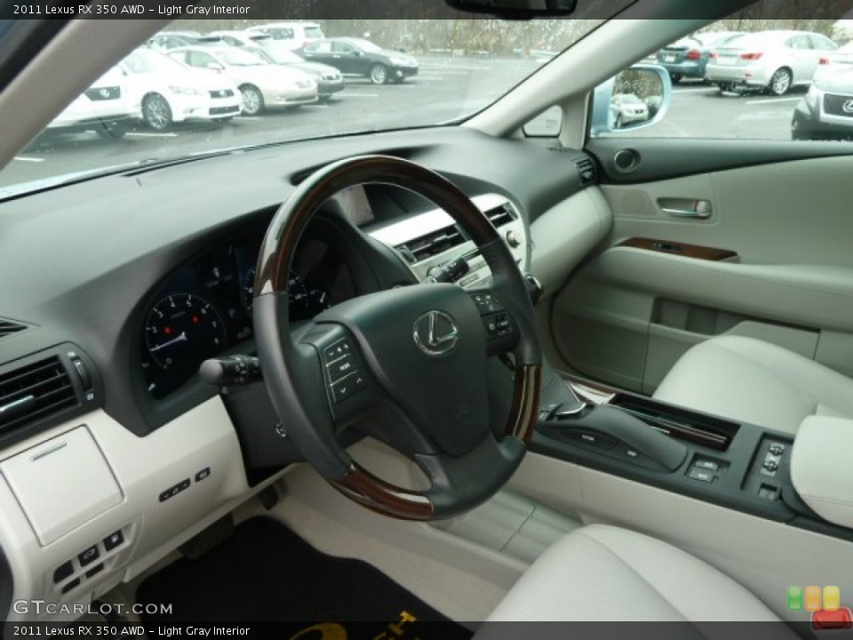 Light Gray Interior Prime Interior for the 2011 Lexus RX 350 AWD #61107745