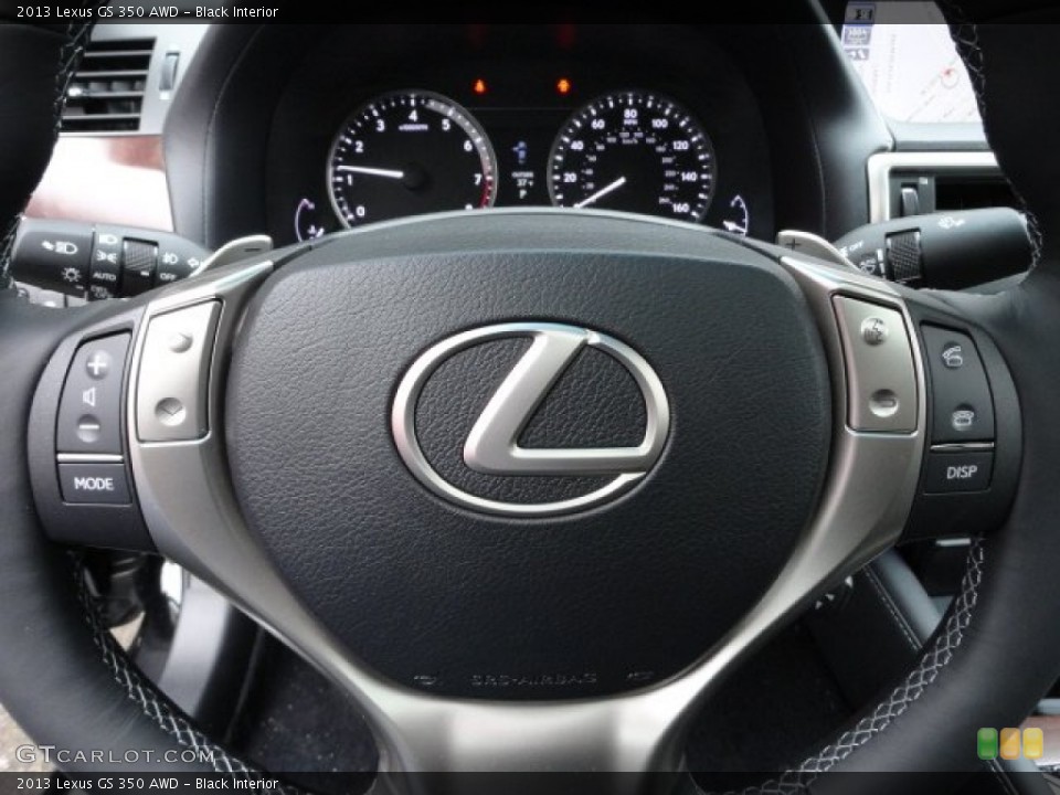 Black Interior Steering Wheel for the 2013 Lexus GS 350 AWD #61108228