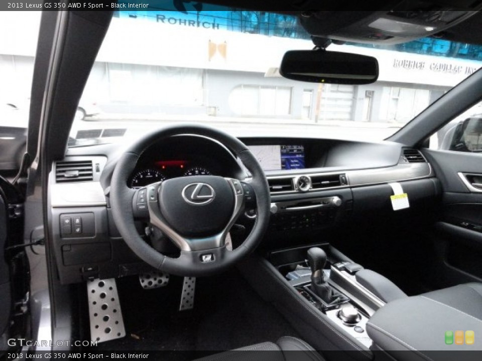 Black Interior Dashboard for the 2013 Lexus GS 350 AWD F Sport #61108324