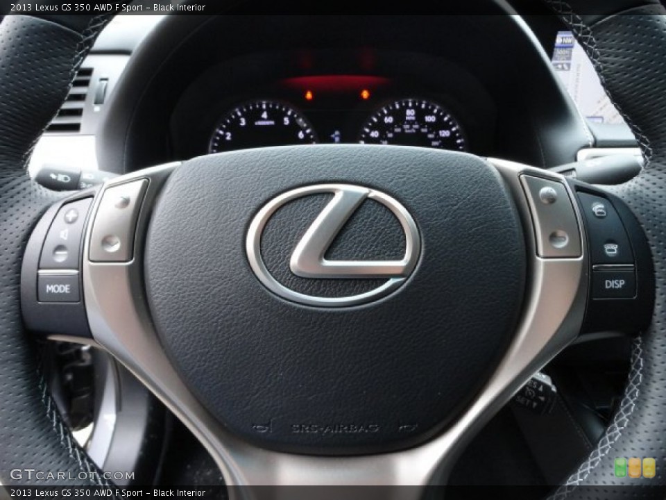 Black Interior Steering Wheel for the 2013 Lexus GS 350 AWD F Sport #61108345