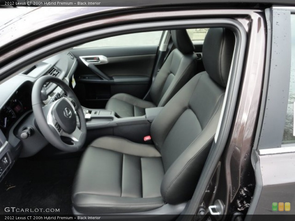 Black Interior Photo for the 2012 Lexus CT 200h Hybrid Premium #61108792