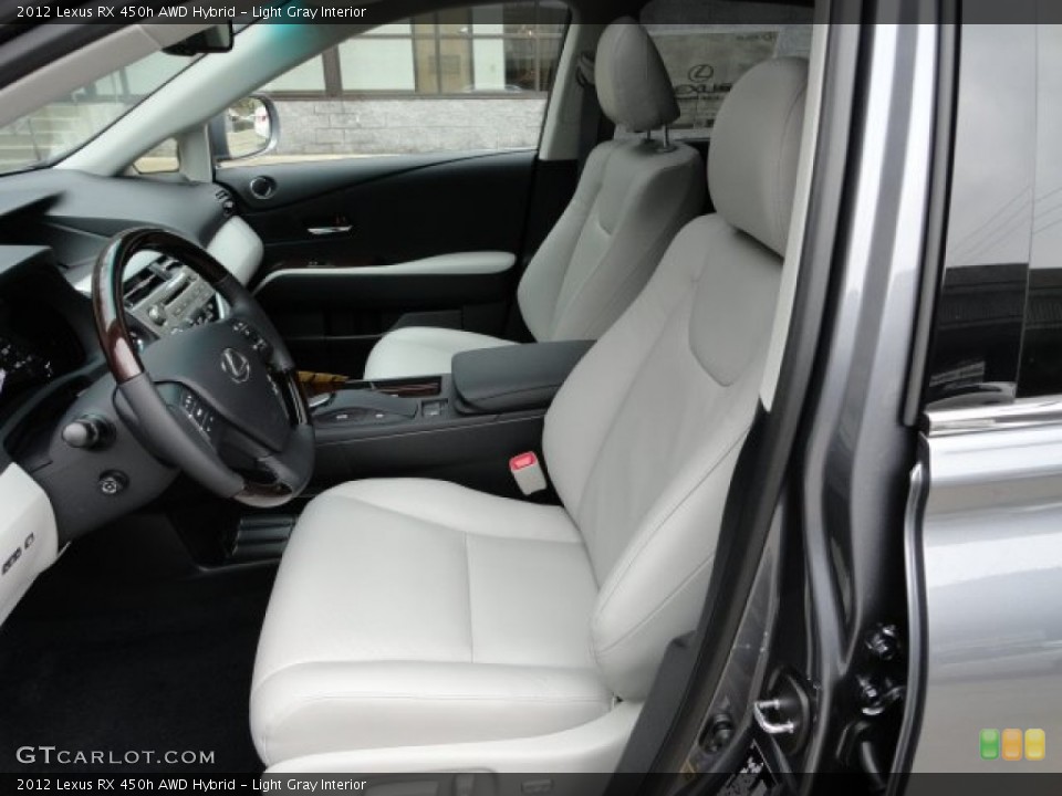 Light Gray Interior Photo for the 2012 Lexus RX 450h AWD Hybrid #61109728