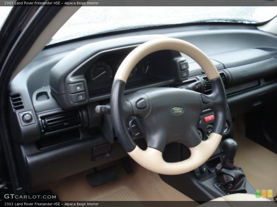Alpaca Beige Interior Steering Wheel for the 2003 Land Rover Freelander HSE #61110544