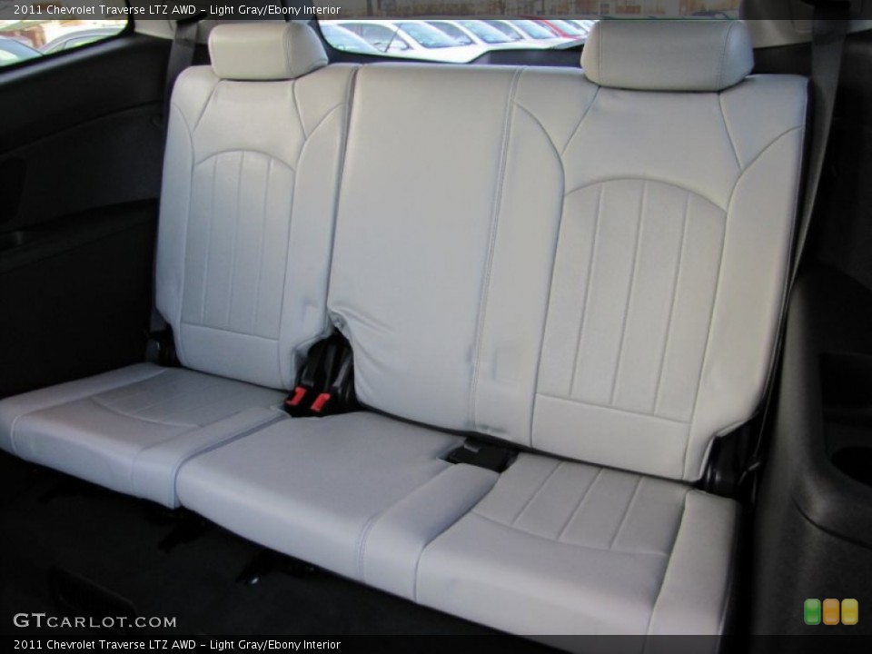 Light Gray/Ebony Interior Rear Seat for the 2011 Chevrolet Traverse LTZ AWD #61111807