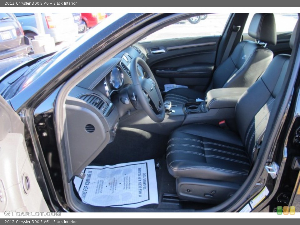 Black Interior Front Seat for the 2012 Chrysler 300 S V6 #61114298