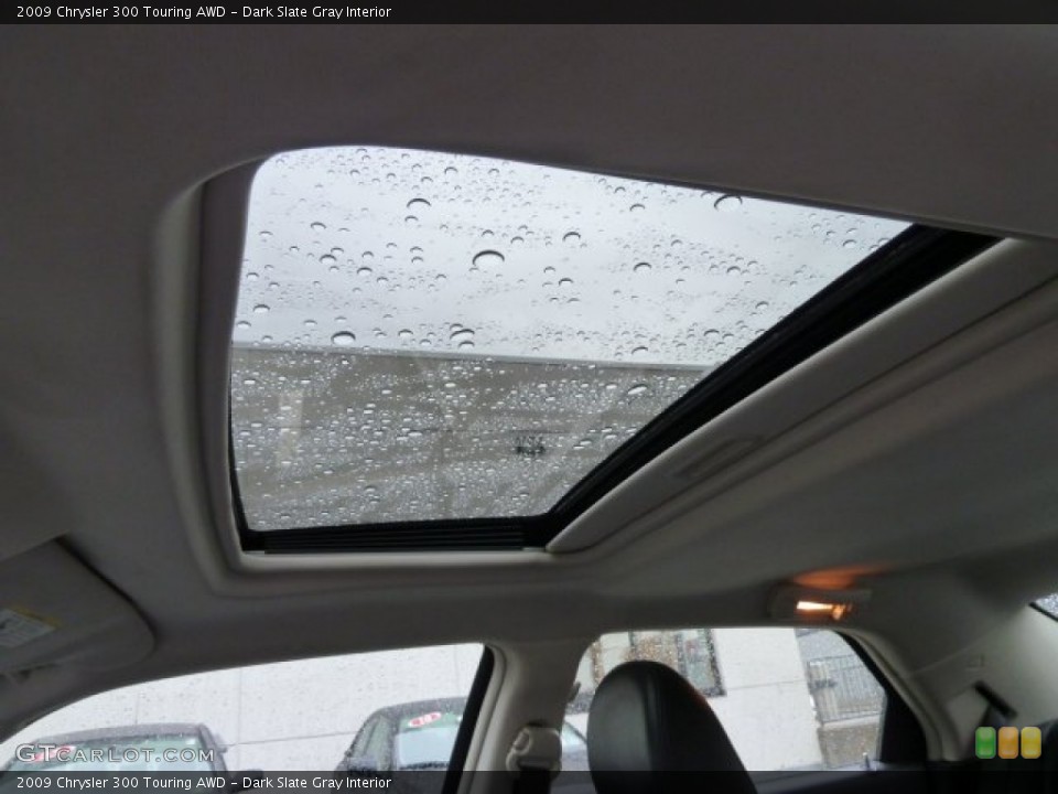 Dark Slate Gray Interior Sunroof for the 2009 Chrysler 300 Touring AWD #61114394