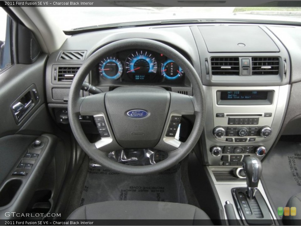 Charcoal Black Interior Dashboard for the 2011 Ford Fusion SE V6 #61117661