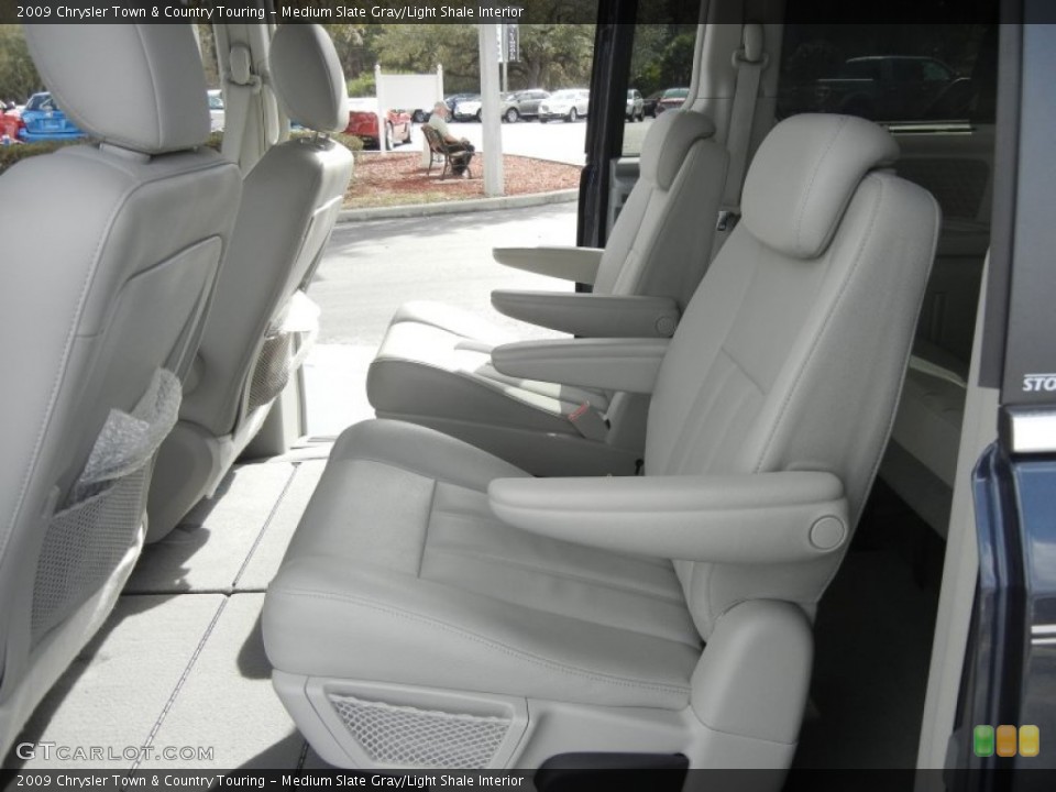 Medium Slate Gray/Light Shale Interior Rear Seat for the 2009 Chrysler Town & Country Touring #61119698