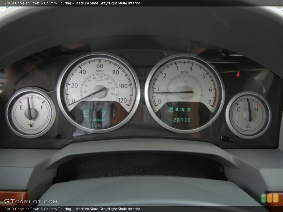 Medium Slate Gray/Light Shale Interior Gauges for the 2009 Chrysler Town & Country Touring #61119788