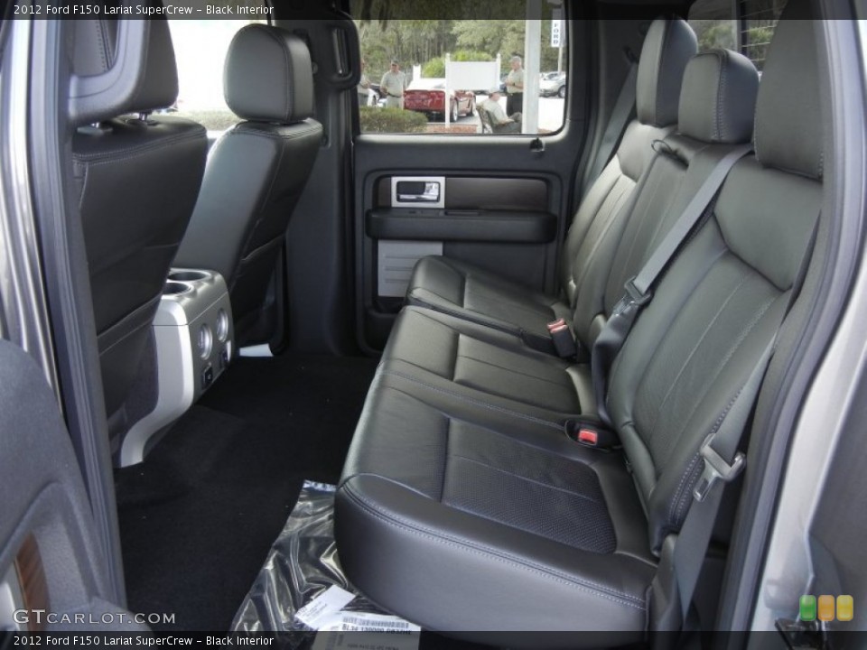 Black Interior Rear Seat for the 2012 Ford F150 Lariat SuperCrew #61120055