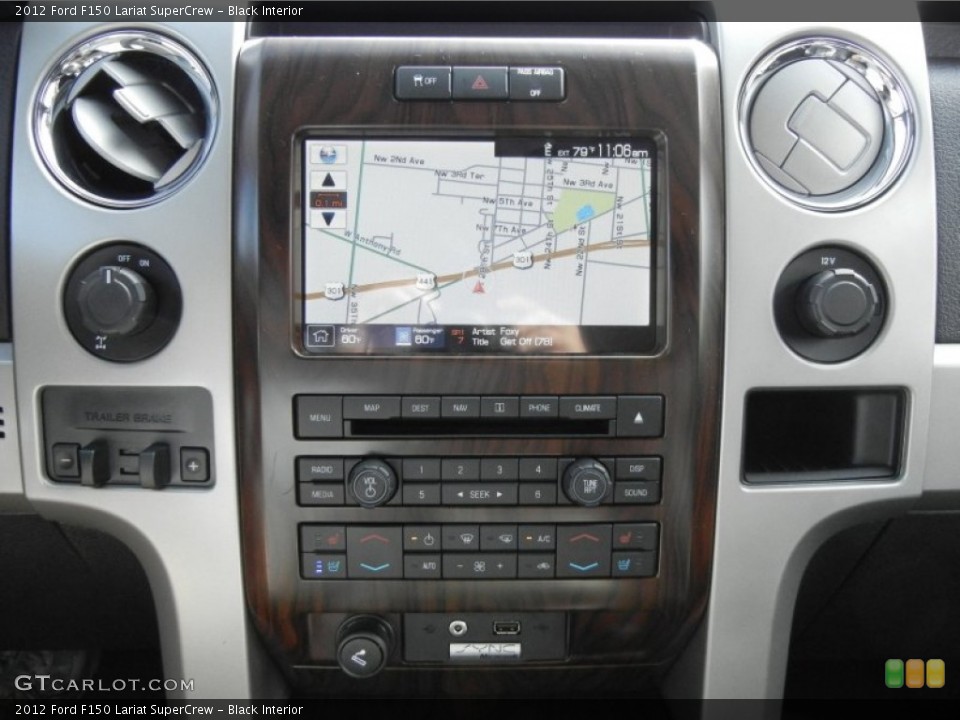 Black Interior Navigation for the 2012 Ford F150 Lariat SuperCrew #61120079