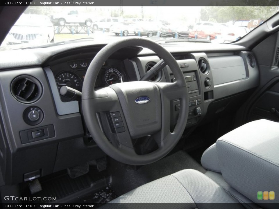 Steel Gray Interior Dashboard for the 2012 Ford F150 XL Regular Cab #61120640