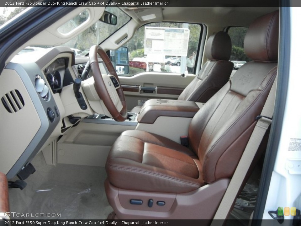 Chaparral Leather Interior Photo for the 2012 Ford F350 Super Duty King Ranch Crew Cab 4x4 Dually #61121078