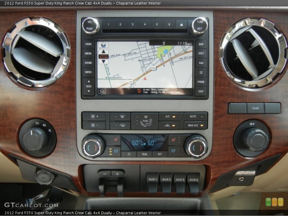 Chaparral Leather Interior Navigation for the 2012 Ford F350 Super Duty King Ranch Crew Cab 4x4 Dually #61121117
