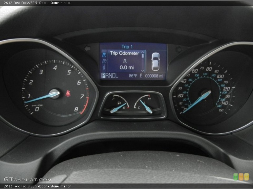 Stone Interior Gauges for the 2012 Ford Focus SE 5-Door #61121231