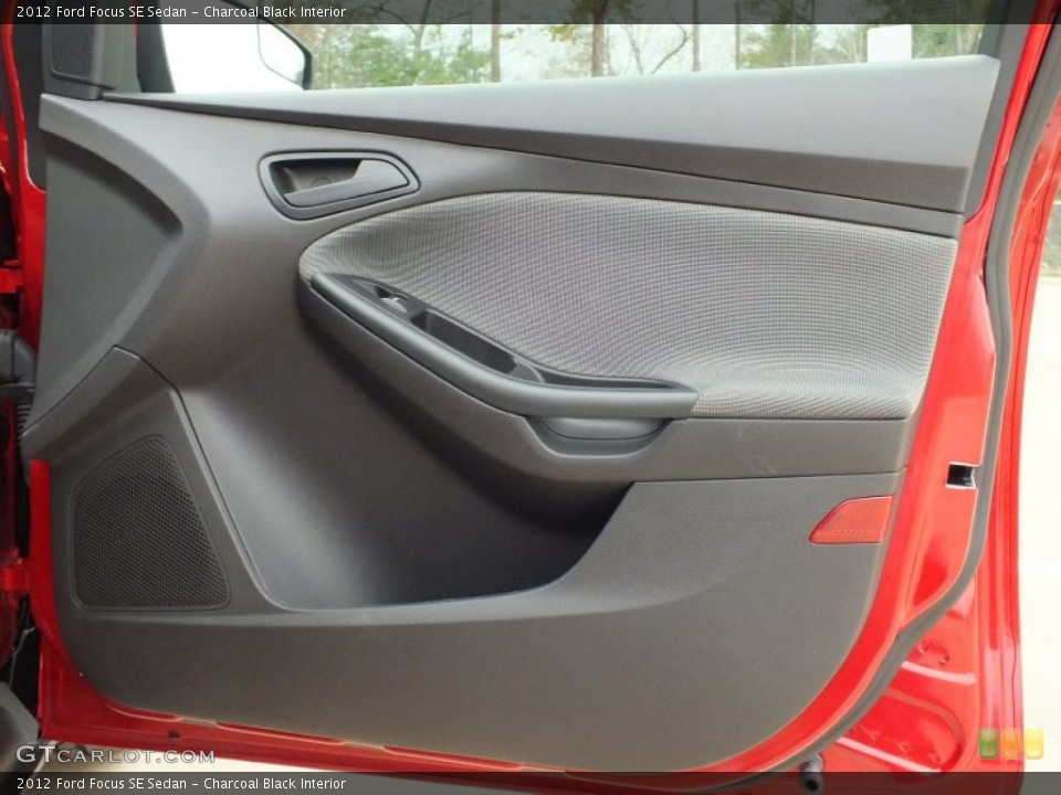 Charcoal Black Interior Door Panel for the 2012 Ford Focus SE Sedan #61121447