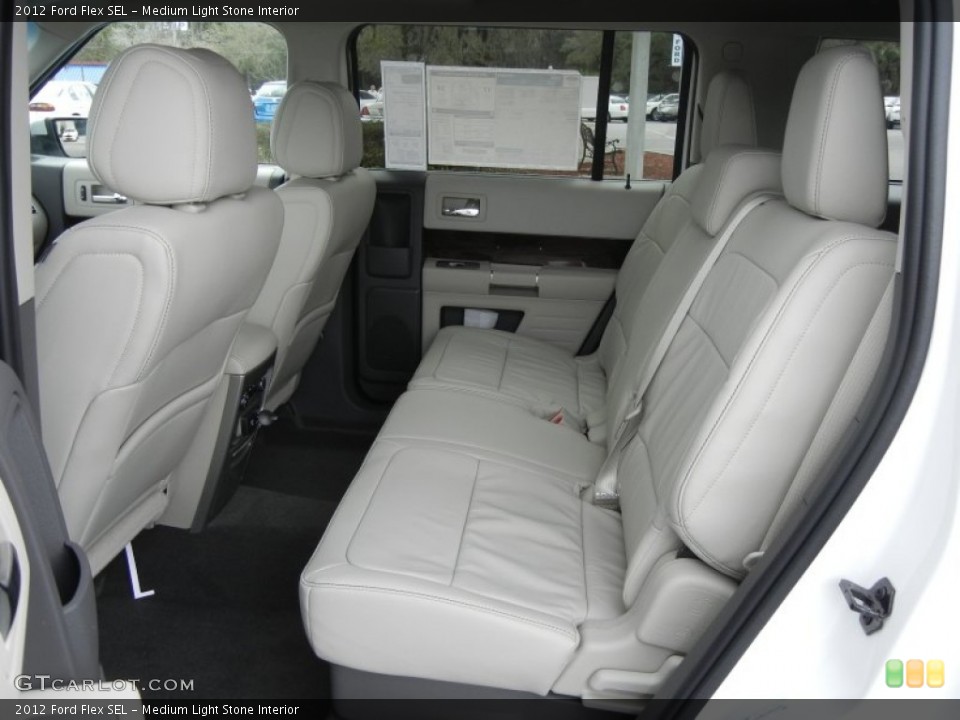 Medium Light Stone Interior Rear Seat for the 2012 Ford Flex SEL #61121660