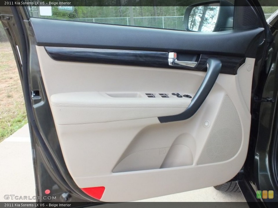 Beige Interior Door Panel for the 2011 Kia Sorento LX V6 #61121690
