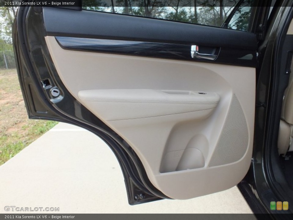 Beige Interior Door Panel for the 2011 Kia Sorento LX V6 #61121708