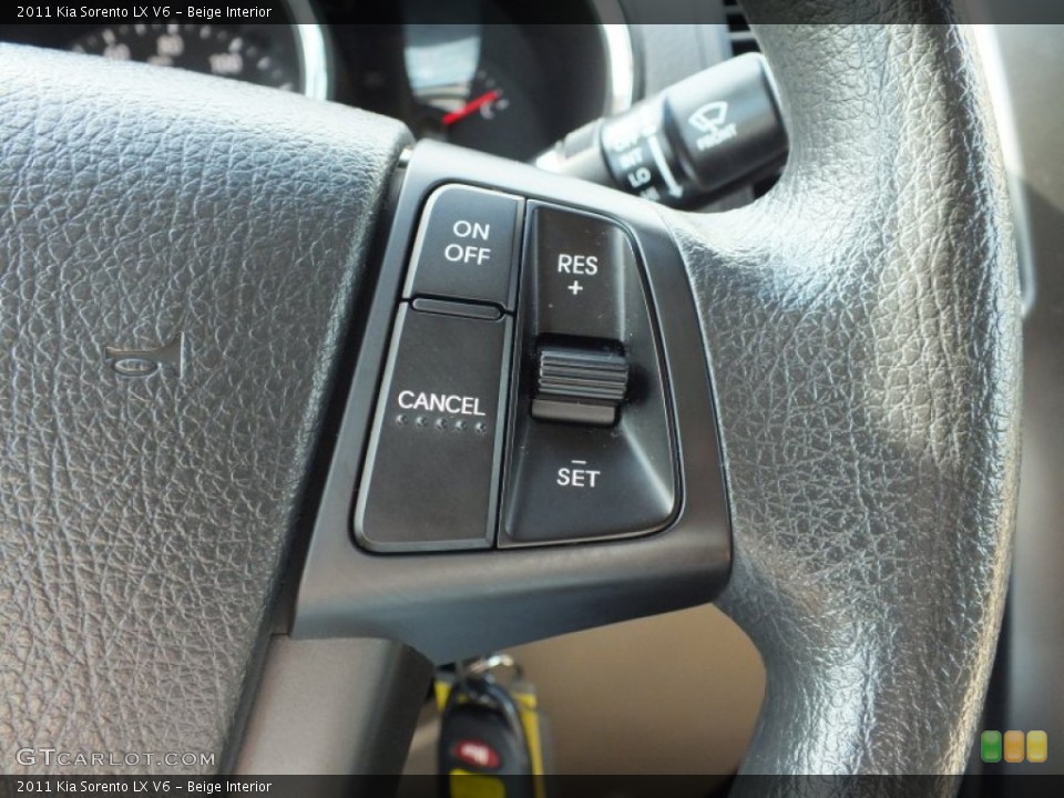 Beige Interior Controls for the 2011 Kia Sorento LX V6 #61121837