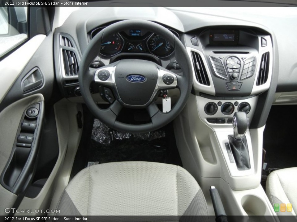 Stone Interior Dashboard for the 2012 Ford Focus SE SFE Sedan #61121909