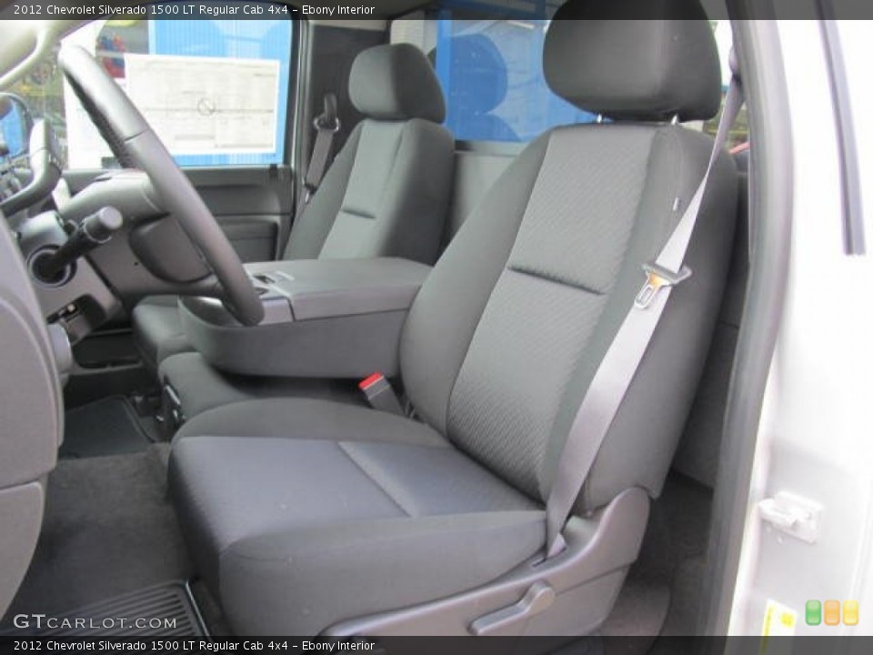 Ebony Interior Front Seat for the 2012 Chevrolet Silverado 1500 LT Regular Cab 4x4 #61124069