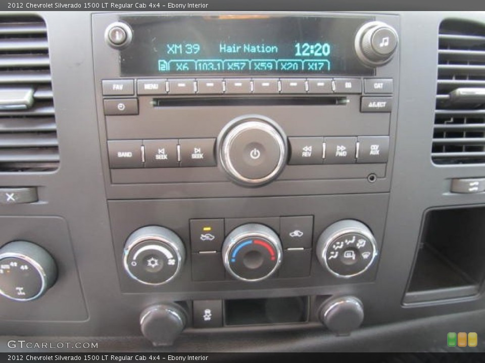 Ebony Interior Audio System for the 2012 Chevrolet Silverado 1500 LT Regular Cab 4x4 #61124088