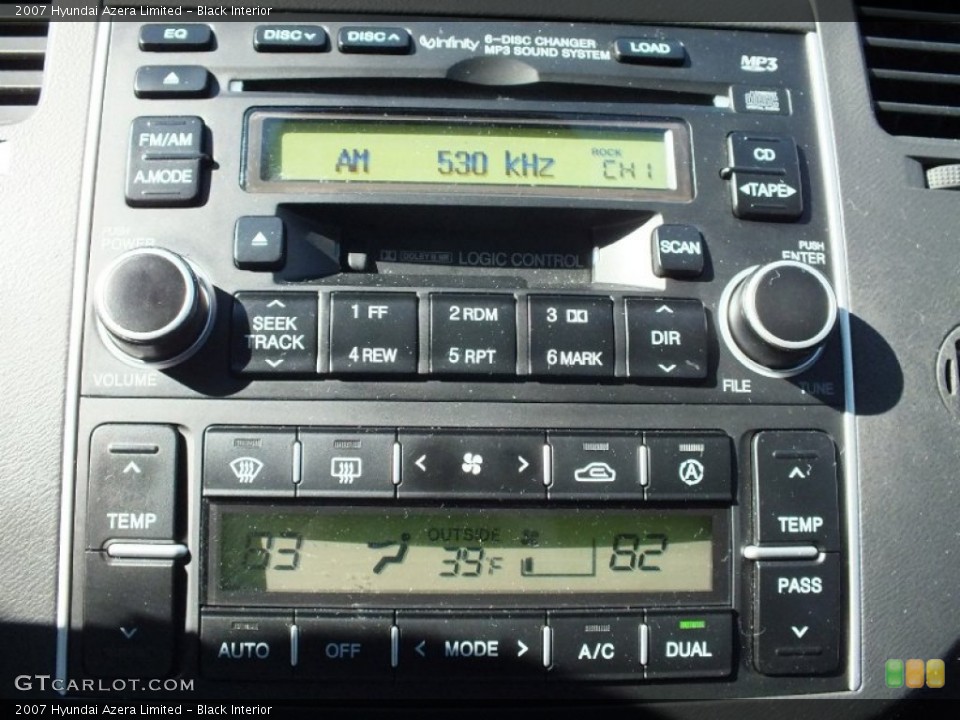 Black Interior Audio System for the 2007 Hyundai Azera Limited #61126064