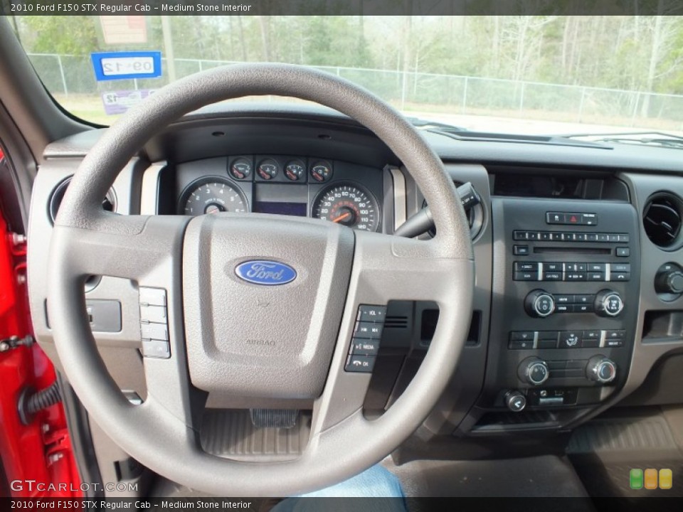 Medium Stone Interior Steering Wheel for the 2010 Ford F150 STX Regular Cab #61128440