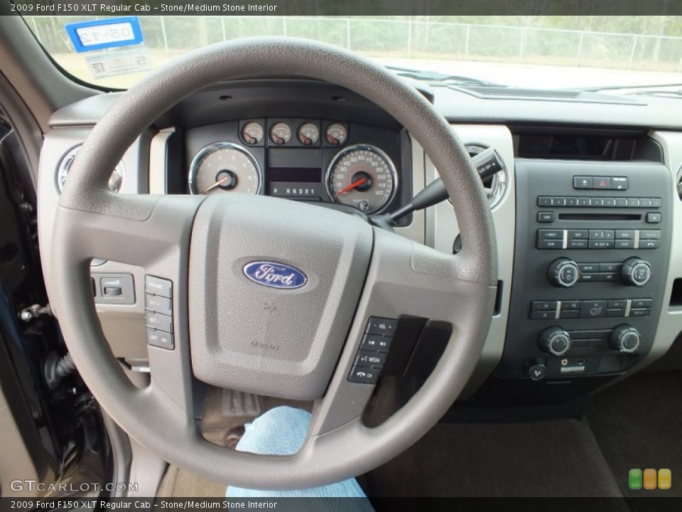 Stone/Medium Stone Interior Steering Wheel for the 2009 Ford F150 XLT Regular Cab #61128629