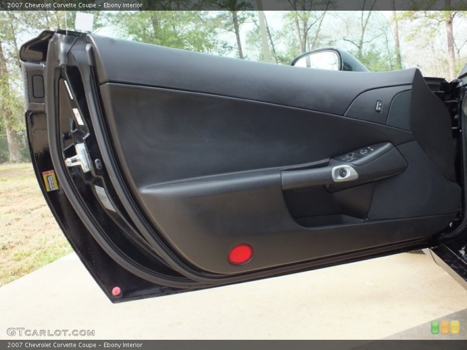 Ebony Interior Door Panel for the 2007 Chevrolet Corvette Coupe #61128788