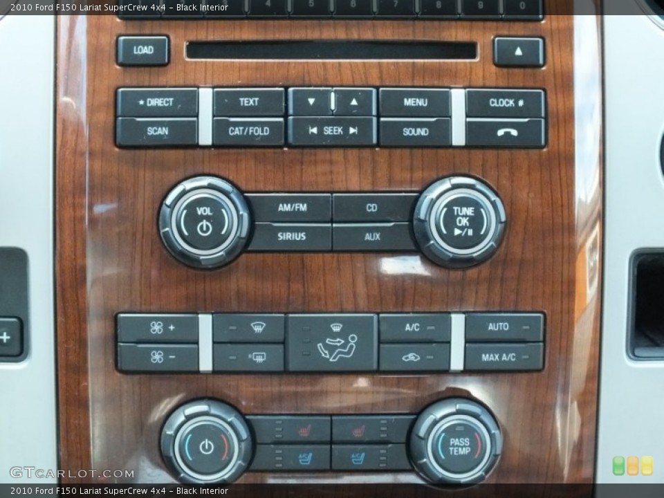 Black Interior Controls for the 2010 Ford F150 Lariat SuperCrew 4x4 #61129082