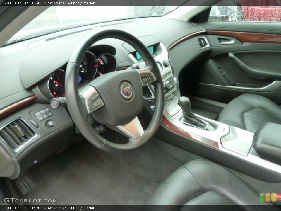 Ebony Interior Prime Interior for the 2010 Cadillac CTS 4 3.0 AWD Sedan #61130963