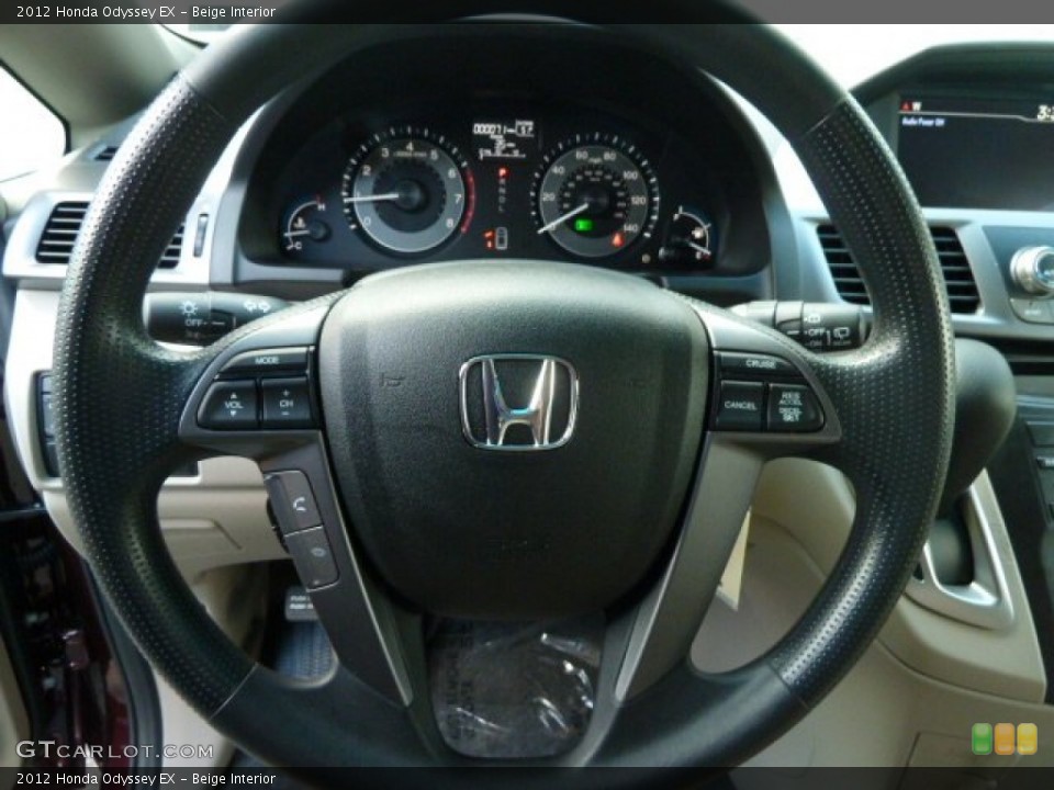 Beige Interior Steering Wheel for the 2012 Honda Odyssey EX #61131152