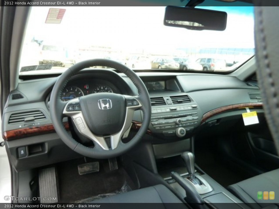 Black Interior Dashboard for the 2012 Honda Accord Crosstour EX-L 4WD #61131452