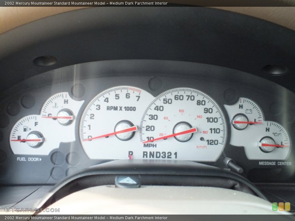 Medium Dark Parchment Interior Gauges for the 2002 Mercury Mountaineer  #61135349
