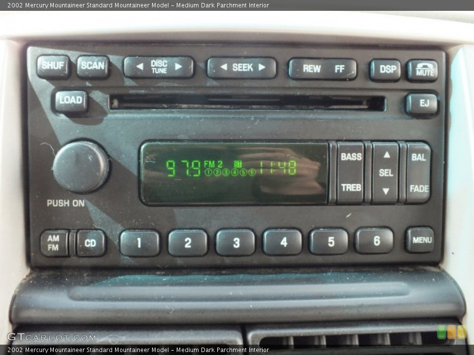 Medium Dark Parchment Interior Audio System for the 2002 Mercury Mountaineer  #61135394