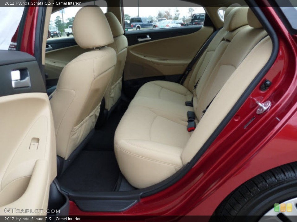 Camel Interior Rear Seat for the 2012 Hyundai Sonata GLS #61136771