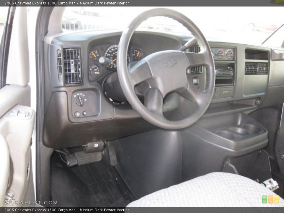 Medium Dark Pewter Interior Dashboard for the 2006 Chevrolet Express 1500 Cargo Van #61136924