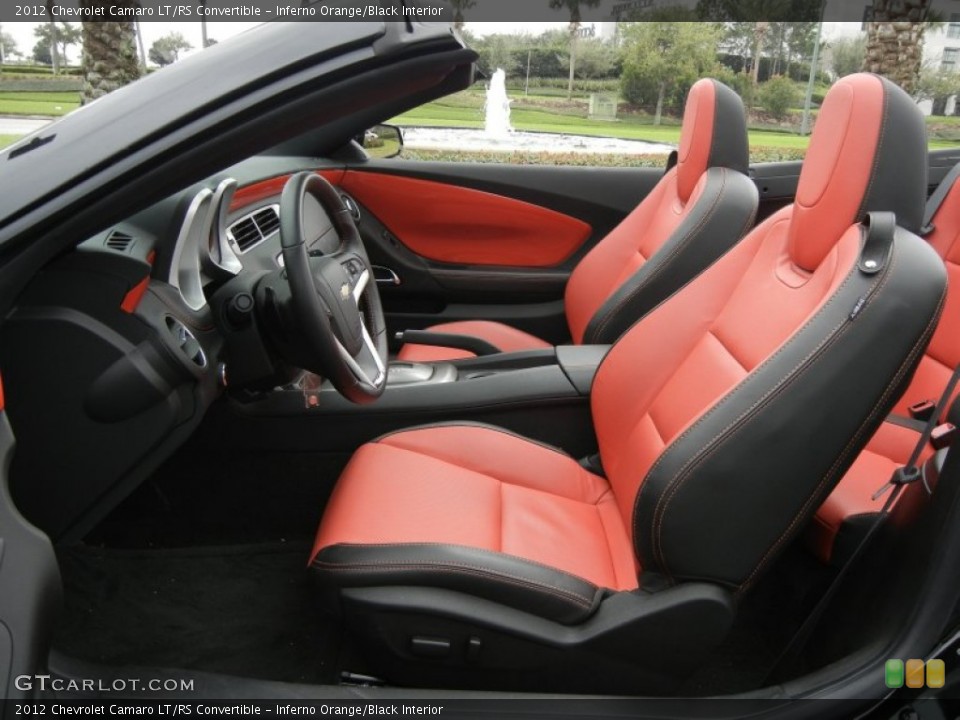 Inferno Orange/Black Interior Photo for the 2012 Chevrolet Camaro LT/RS Convertible #61137122