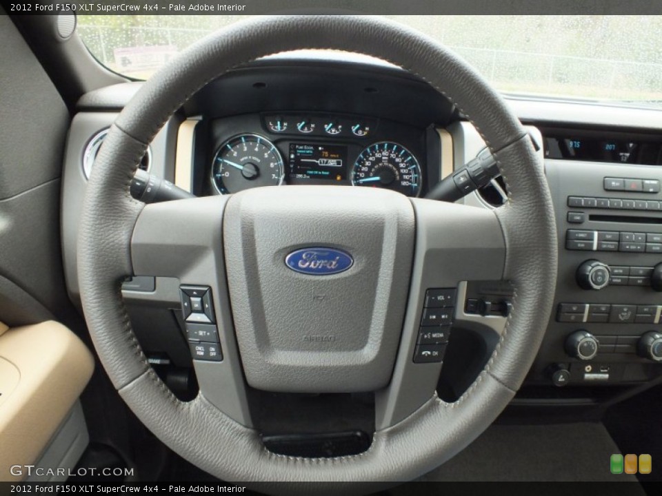 Pale Adobe Interior Steering Wheel for the 2012 Ford F150 XLT SuperCrew 4x4 #61137206