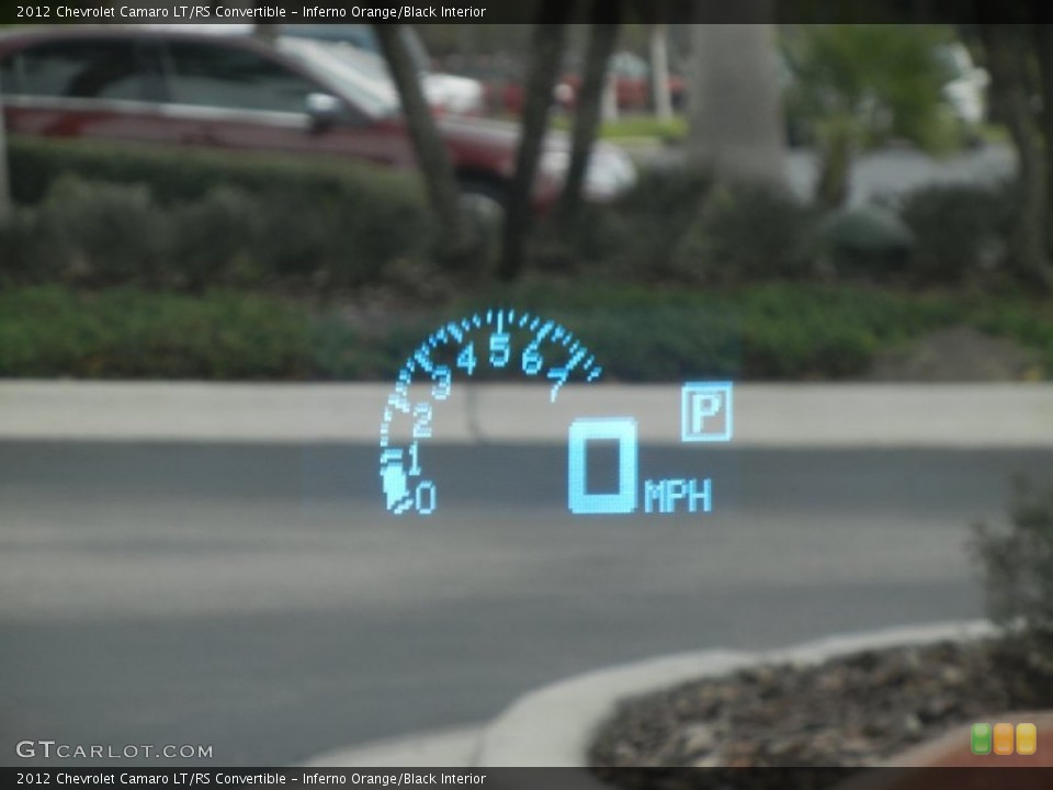 Inferno Orange/Black Interior Gauges for the 2012 Chevrolet Camaro LT/RS Convertible #61137245