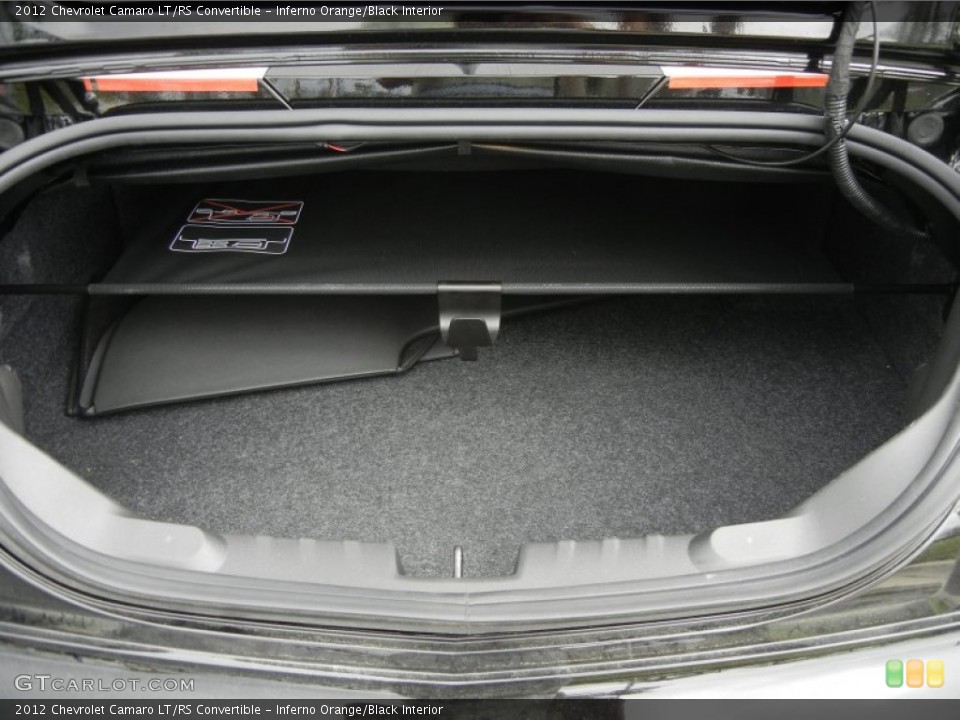 Inferno Orange/Black Interior Trunk for the 2012 Chevrolet Camaro LT/RS Convertible #61137254
