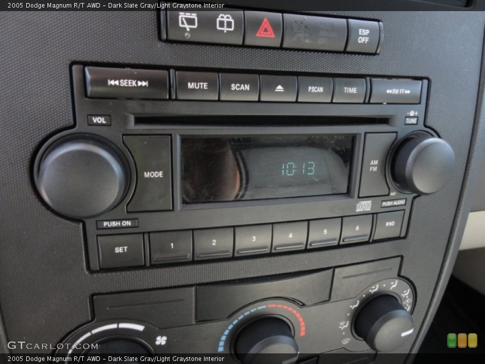 Dark Slate Gray/Light Graystone Interior Audio System for the 2005 Dodge Magnum R/T AWD #61137359