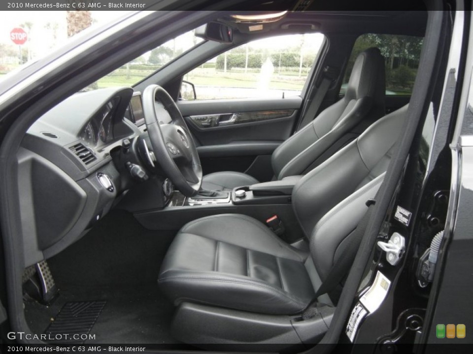 Black Interior Photo for the 2010 Mercedes-Benz C 63 AMG #61137388
